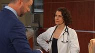 Sarah (Linsey Godfrey) wasn’t taking any of EJ’s (Dan Feuerriegel)…excuses. \Image: Peacock